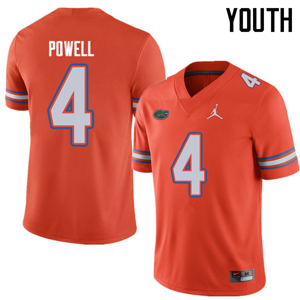 Jordan Brand Youth #4 Brandon Powell Florida Gators College Football Jerseys Sale-Orange